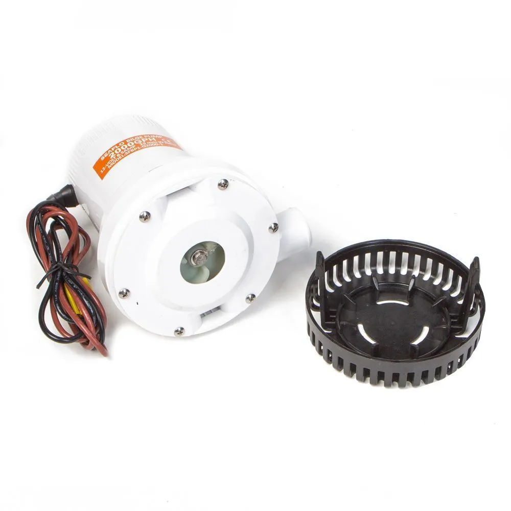 Помпа водооткачивающая SeaFlo трюмная, 12V  2000 галлон/час, патрубок 29 мм