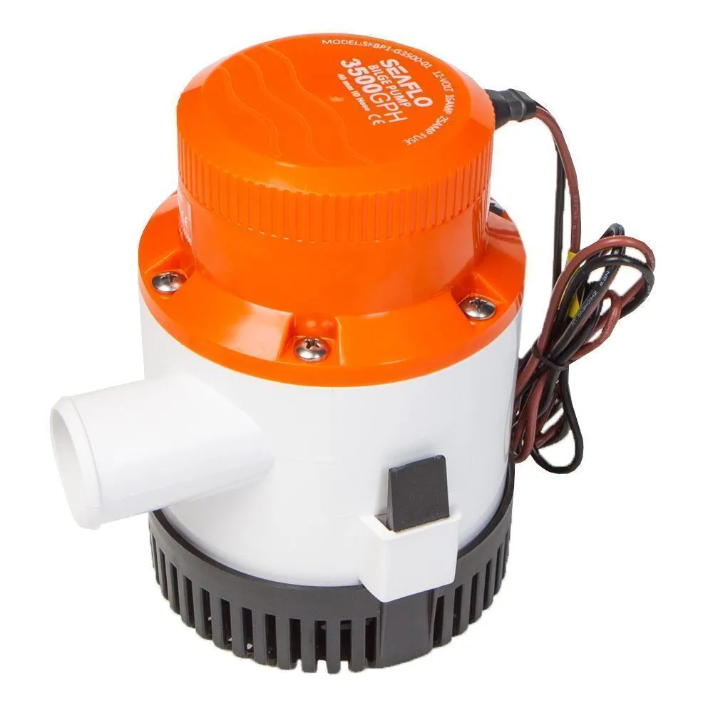 Помпа водооткачивающая SeaFlo трюмная, 12V 3500 галлон/час, патрубок 40 мм