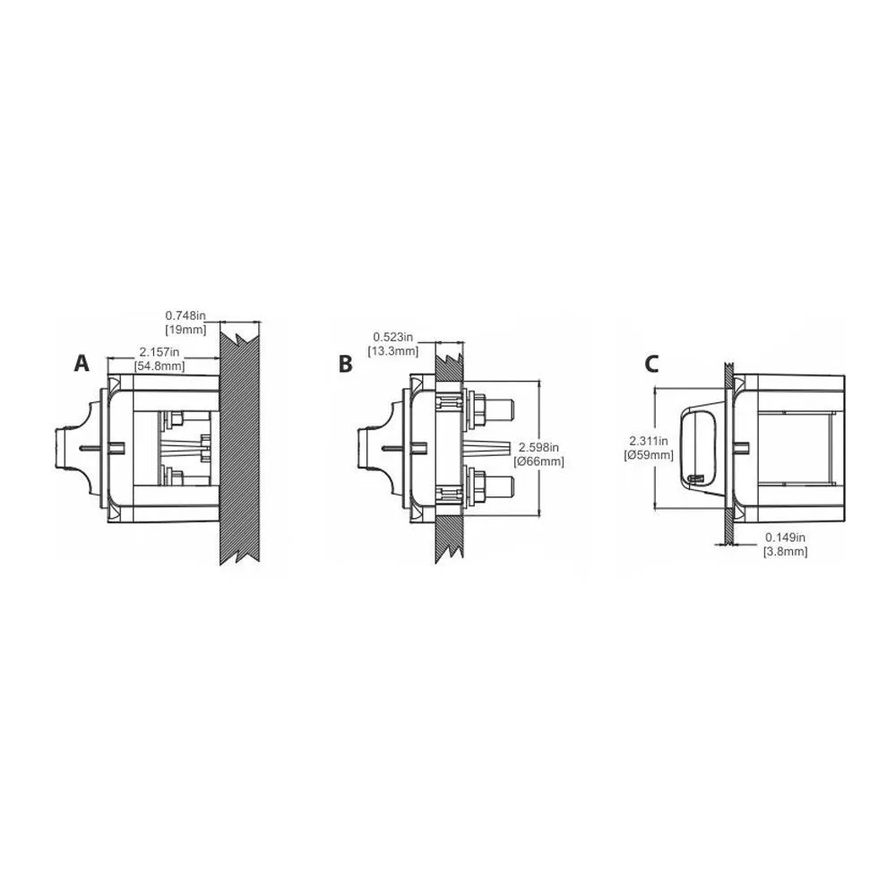 Переключатель батарей SeaFlo 300-500А, 6V-32V, четырёхпозиционный
