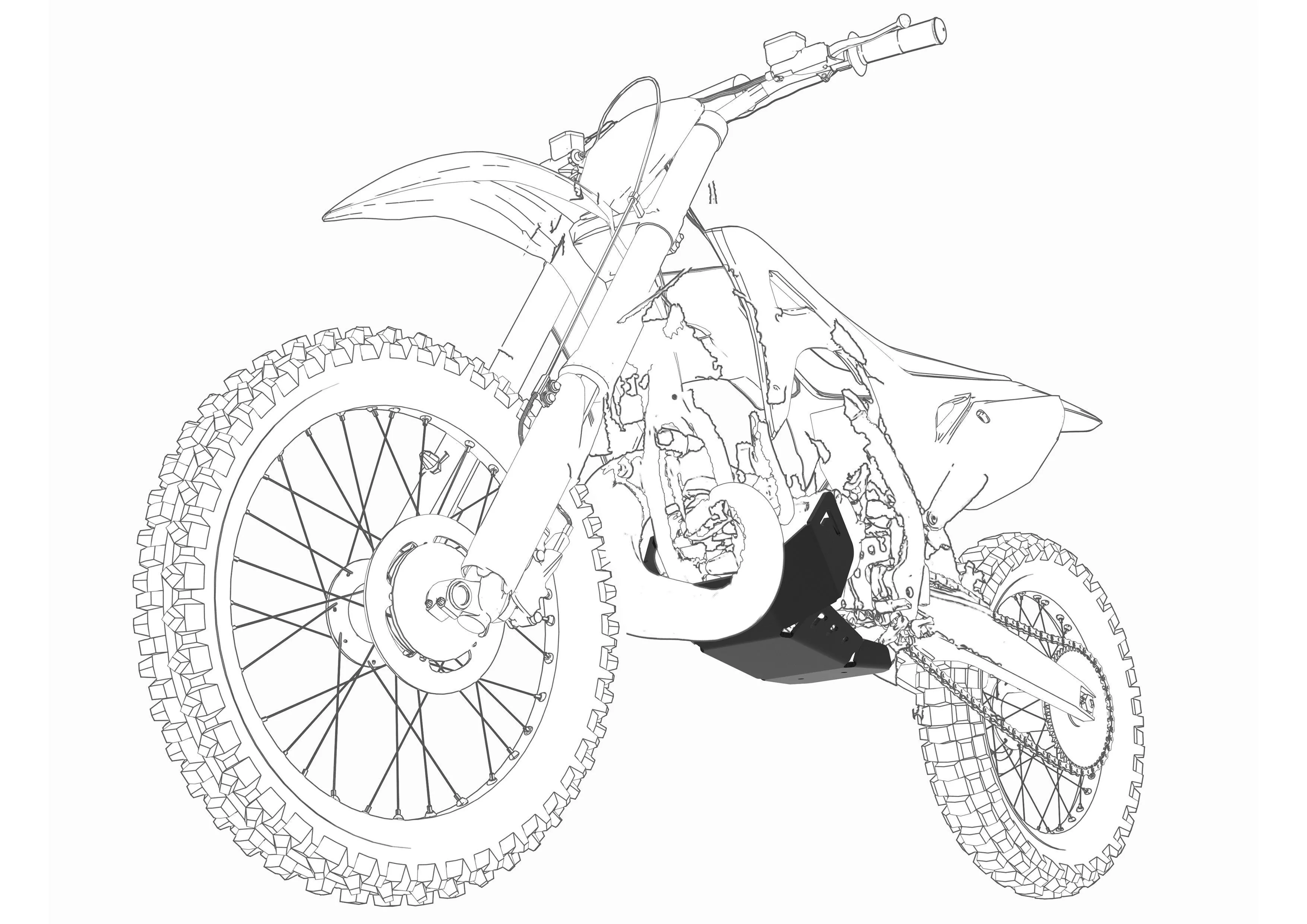 Пластиковая защита XINGUIZUN MT250