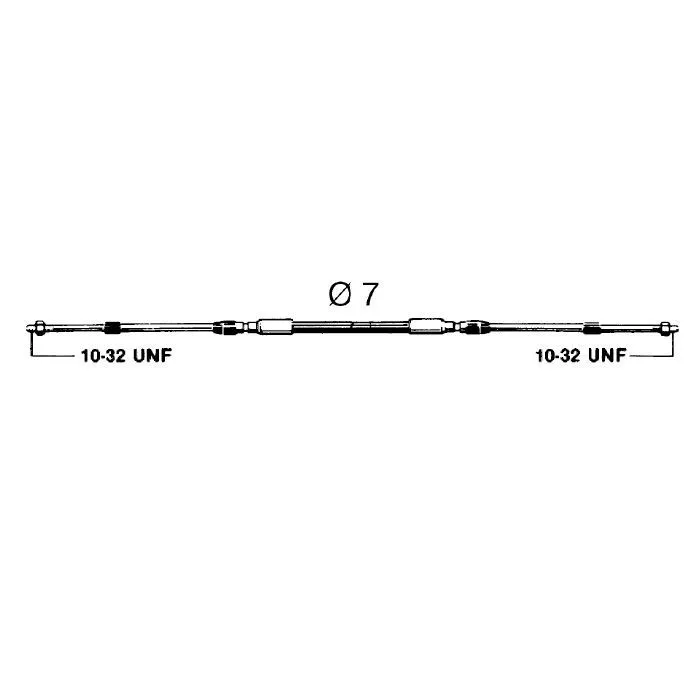 Трос управления C2  7"
