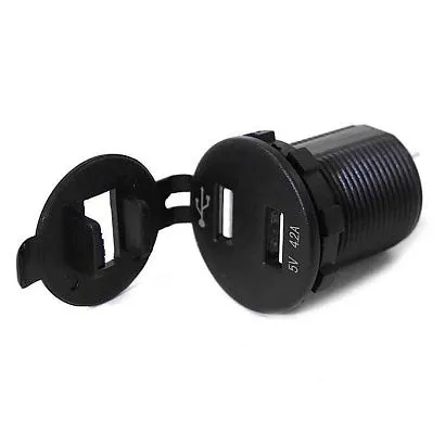 Панель с двойным USB разъемом (5В\4.2А (2.1А+2.1А) и вольтметром NEKEKE