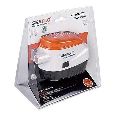Помпа водооткачивающая автоматическая SeaFlo трюмная, 12V 1100 галлон/час, патрубок 29 мм