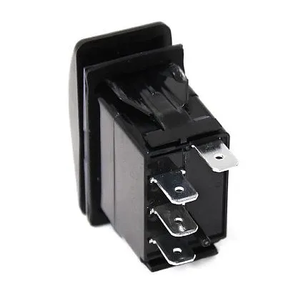 Переключатель (on)-off-(on), S.P.D.T, 4P, LED*2 NEKEKE