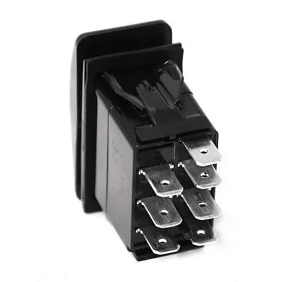 Переключатель on-off-on, D.P.D.T, 7P, LED*2 NEKEKE