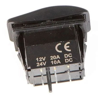 Переключатель трехпозиционный Skipper (ON)-OFF-(ON) 12В 20А, 3 контакта