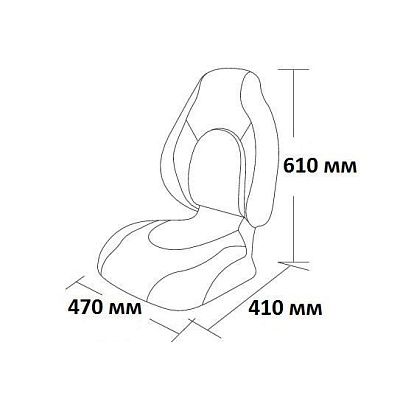 Сиденье Premium Contoured, серое