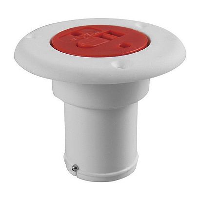 Заливная горловина для бака под топливо SEAFLO (Fuel) 38мм, белая