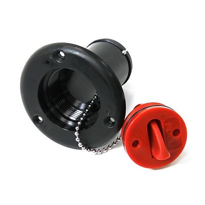 Заливная горловина для бака под топливо SEAFLO (Fuel) 38мм, черная