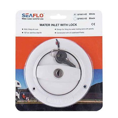 Горловина заливная SEAFLO с замком, тип 02, белая