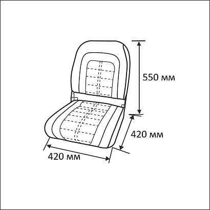 Сиденье мягкое Special High Back Seat, белое