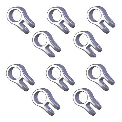 Комплект для тента надувной лодки Skipper, полиамид, черный хомуты, для трубы 22 мм, (10шт)