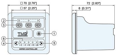 Панель управления стеклоочистителями