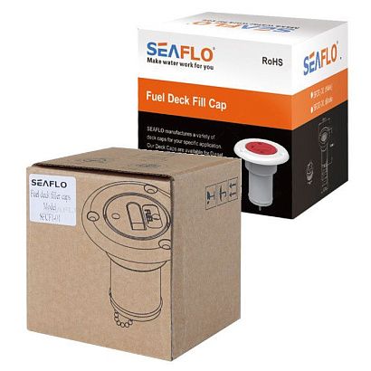 Заливная горловина для бака под топливо SEAFLO (Fuel) 38мм, белая