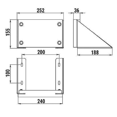 136-03T Транец выносной для ПЛМ до 12 л.с.