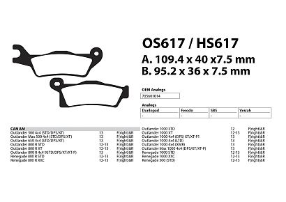 Тормозные колодки BRP
