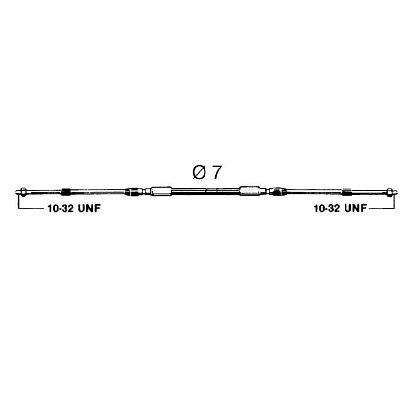 Трос управления C2  6"