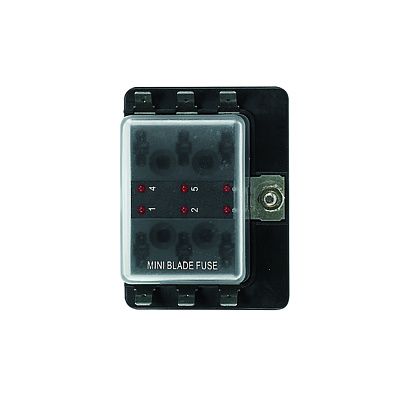 Блок предохранителей стандарт Skipper 6 банд, стандарт-держатели