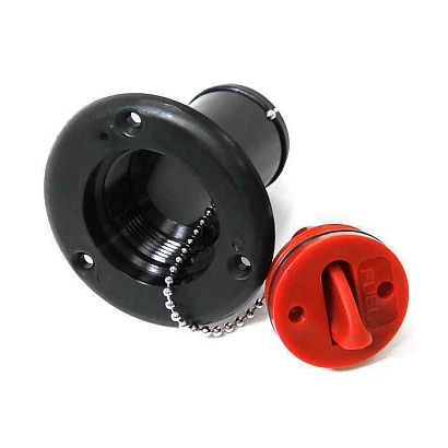 Заливная горловина для бака под топливо SEAFLO (Fuel) 38мм, черная