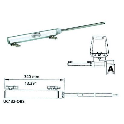 Гидроцилиндр 132 куб.см, бокового крепления
