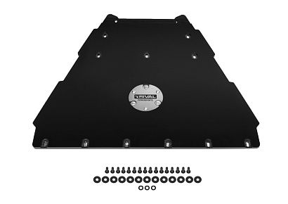 Защита днища снегохода PE Stels Витязь (2018-) + комплект крепежа