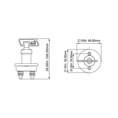Выключатель массы SEAFLO (до 50В)