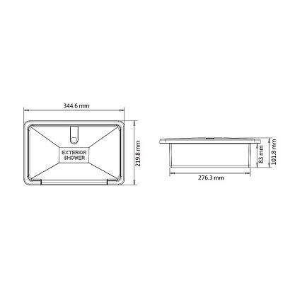 Бокс для хранения судового душа SEAFLO, белый