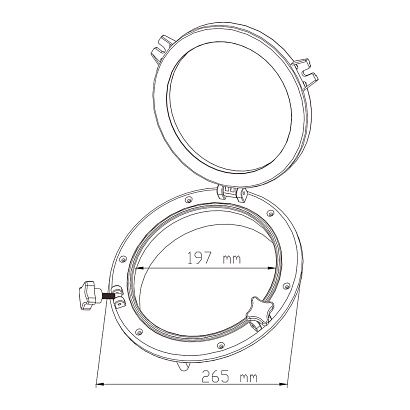 Иллюминатор SeaFlo 197 (265) мм