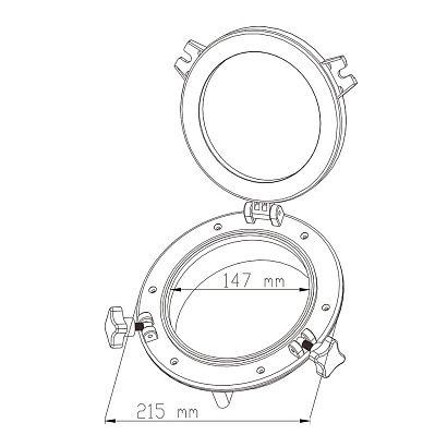 Иллюминатор SeaFlo 147 (215) мм