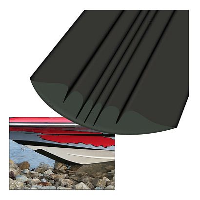 Защита киля KeelGuard, 1.5 м чёрный