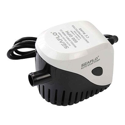 Помпа водооткачивающая автоматическая SeaFlo трюмная, 12V 600 галлон/час, патрубок 19 мм