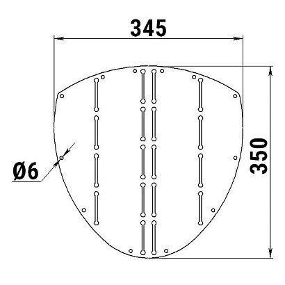 Накладка форштевня 345х350