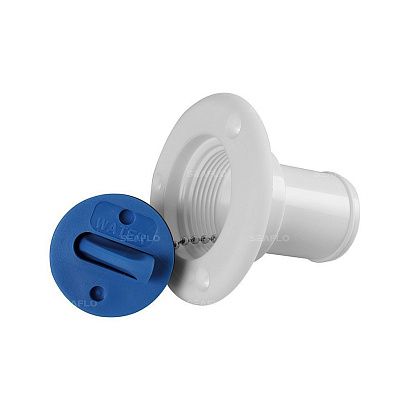 Заливная горловина для бака под воду SeaFlo, патрубок 40 мм Белая