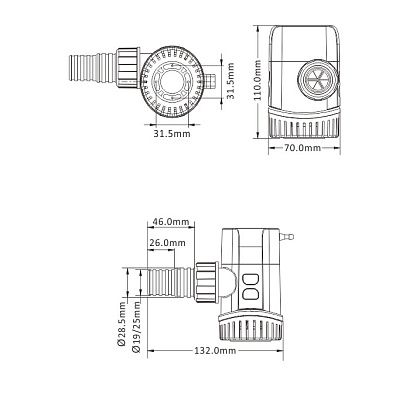 Насос осушительный 1100GPH 13A Series 12В