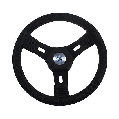 Колесо рулевое ELBA, спицы черные 300 мм, чёрный