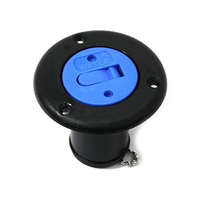 Горловина заливная для бака под воду SEAFLO (Water) 38мм, черная