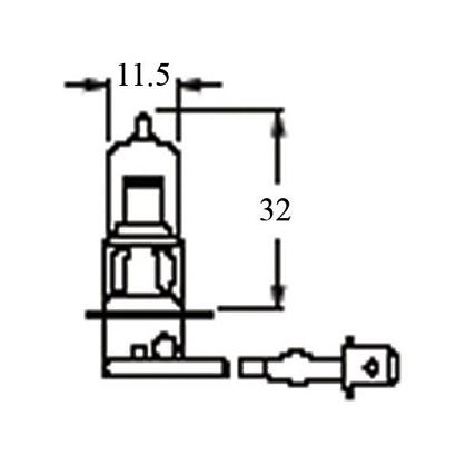 Лампочка PK22s 12V/100W