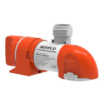 Помпа водооткачивающая  автоматическая SeaFlo трюмная, 12V 800 галлон/час, патрубок 19/25/29 мм
