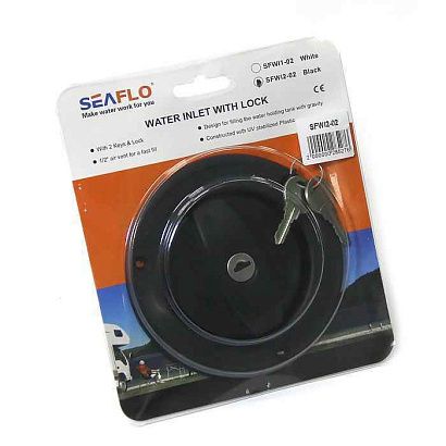 Горловина заливная SEAFLO с замком, тип 02, черная