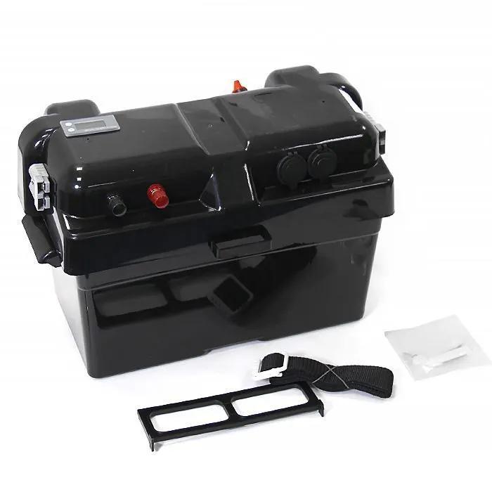 Короб для АБ с панелью индикации и автоматическим выключателем 460х260х330