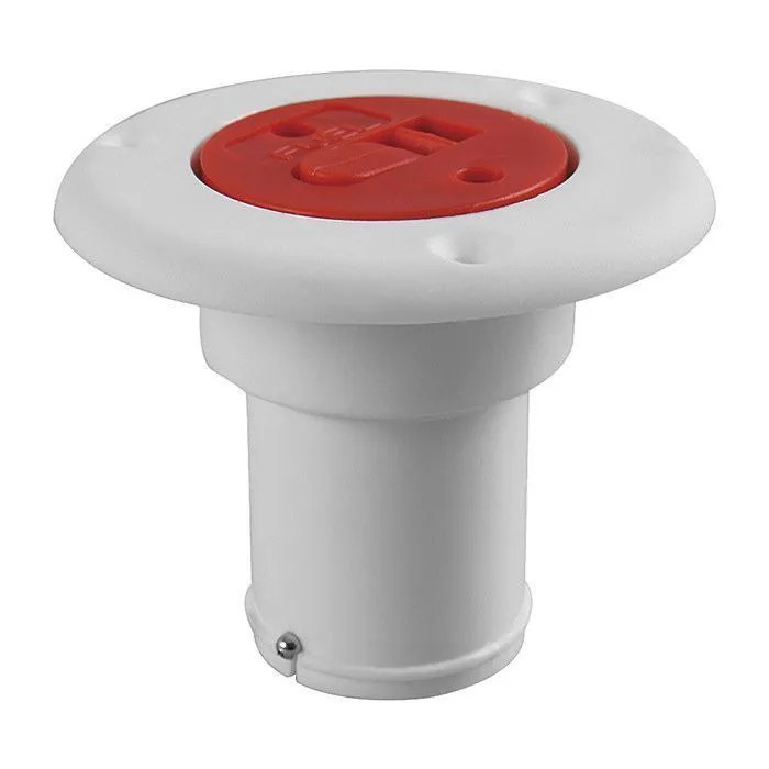 Заливная горловина для бака под топливо SEAFLO (Fuel) 38мм, белая