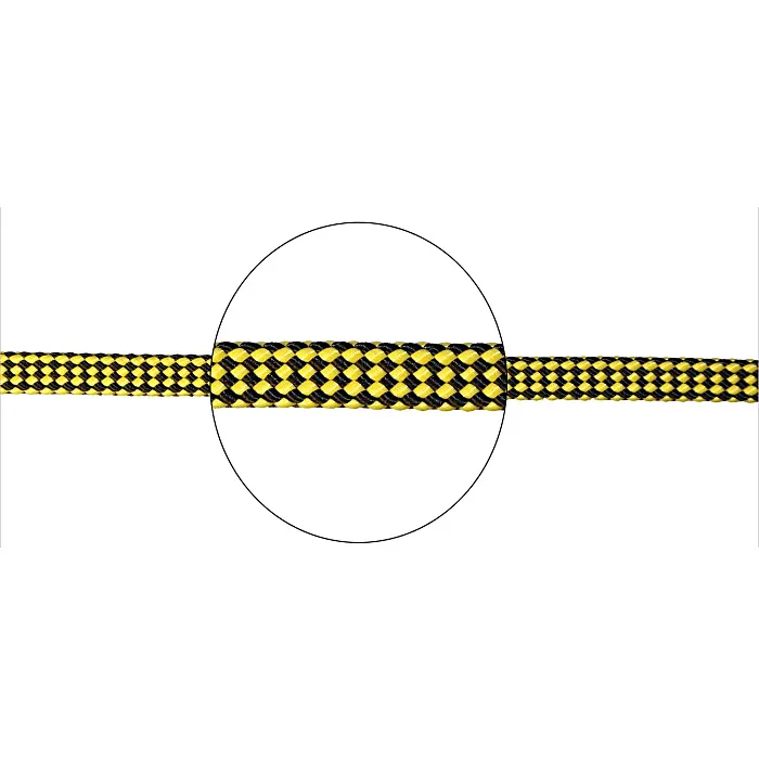 Линь плавающий плоский 14мм*25м желто-черный