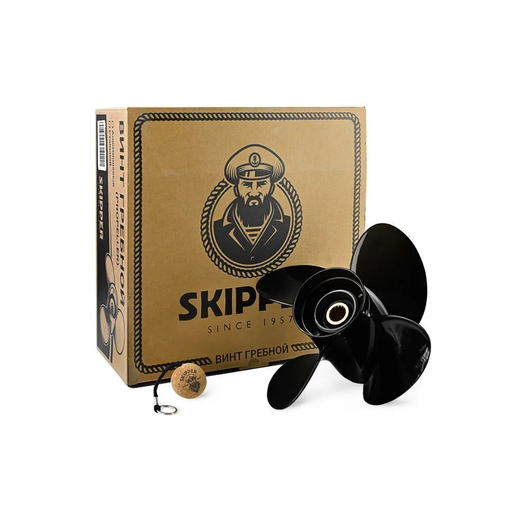 Винт гребной  Skipper для Suzuki 50-140HP, диаметр 12 1/2" алюминиевый, лопастей - 4, шаг 19"