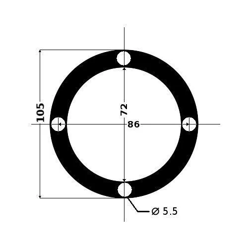 Кожух для рулевого троса белый