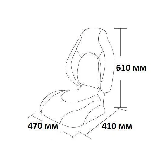 Сиденье Premium Contoured, серое