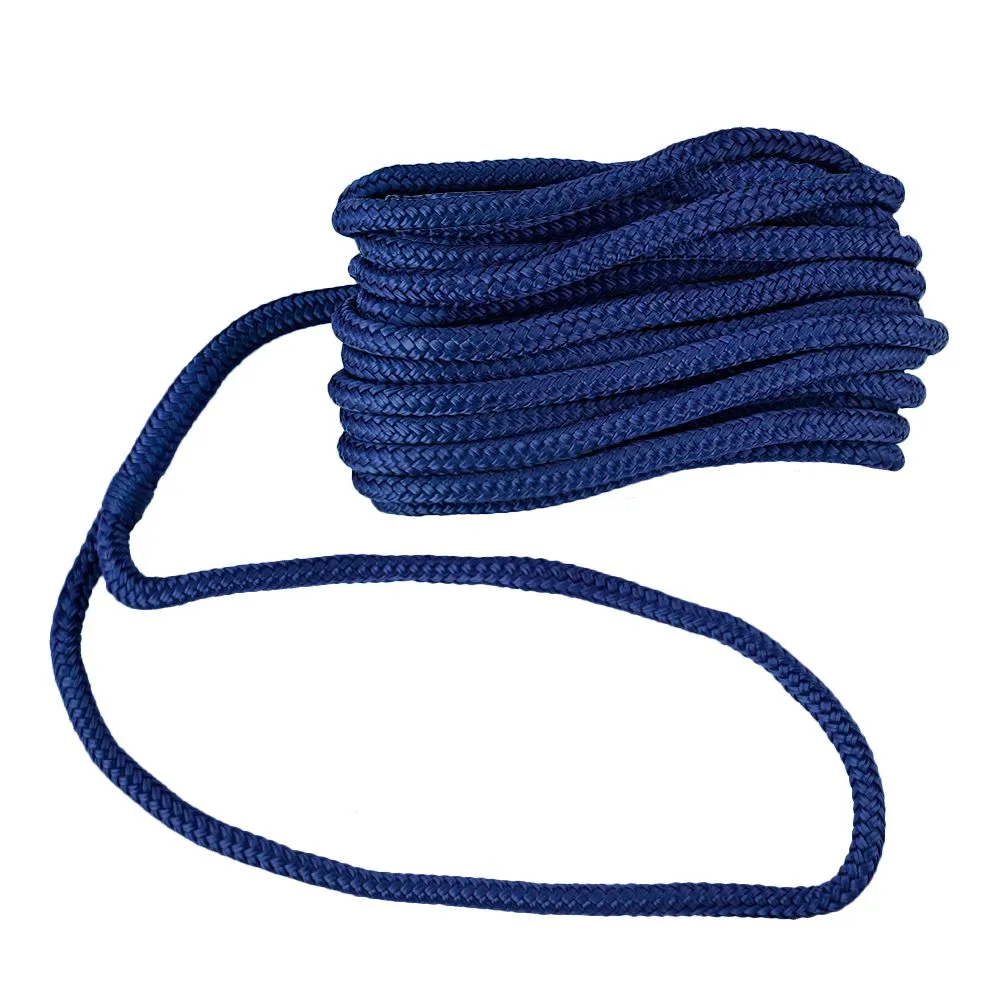Трос швартовый с огоном Skipper плетеный, 14мм, нейлон 10.67м, синий