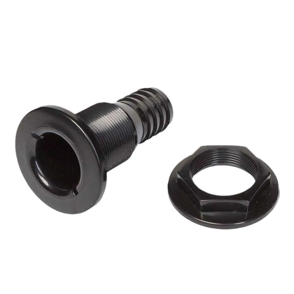 Патрубок водосброса SeaFlo 25 мм, чёрный