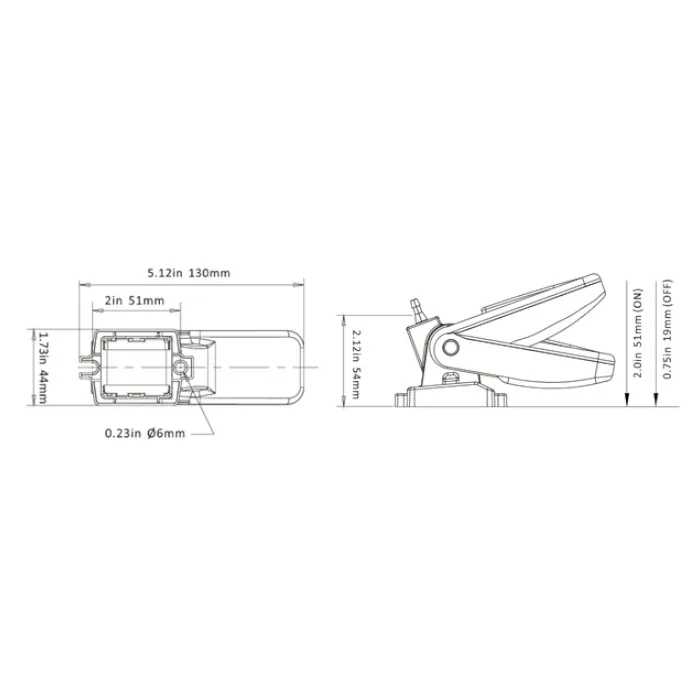 Переключатель поплавковый бело-оранжевый 01 SEAFLO (20A)
