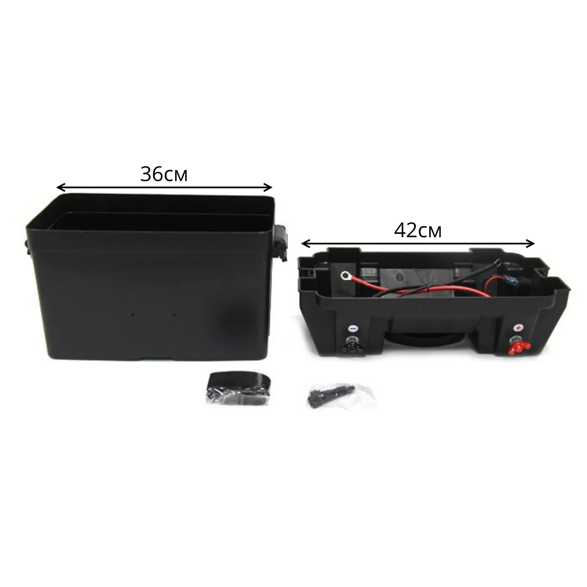 Короб для АБ с панелью индикации и USB зарядкой на два порта 424х306х251