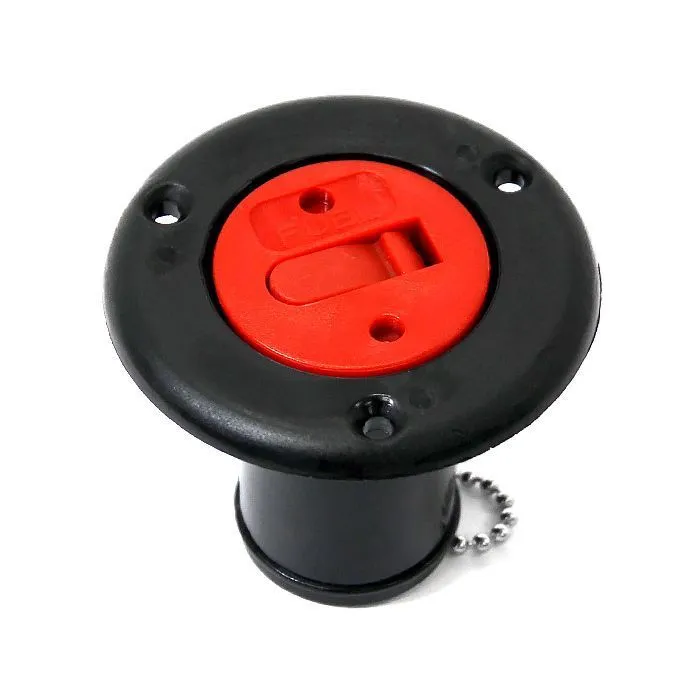 Заливная горловина для бака под топливо SEAFLO (Fuel) 38мм, черная